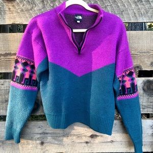80s North Face wool sweater